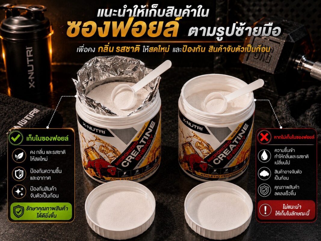 Micronized Creatine Monohydrate ครีเอทีน (300g) - รสมิกซ์ฟรุ๊ต Creatine Mix fruit